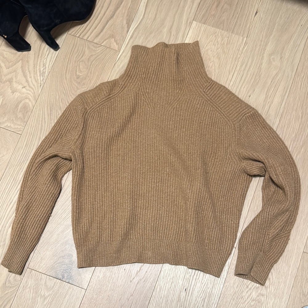 rag & bone Camel Turtle Neck Sweater Cashmere - Relaxed Fit